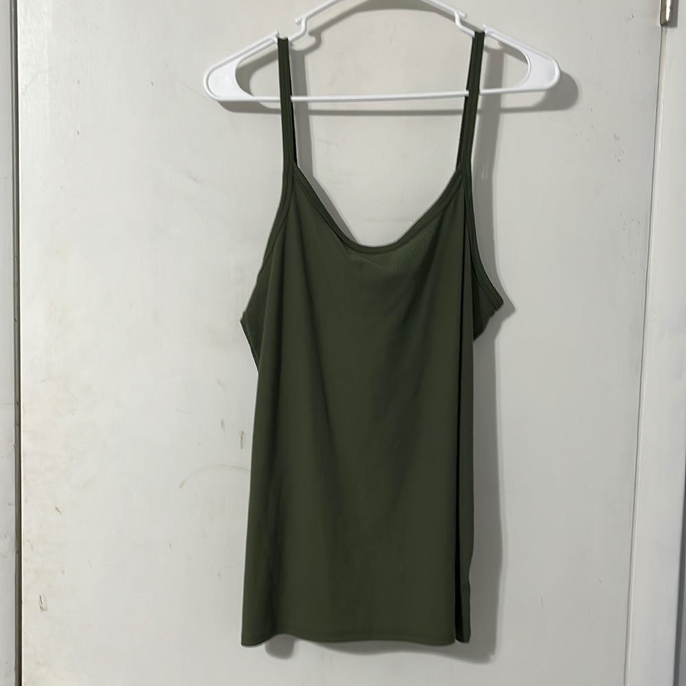 Strappy Green Tank Top